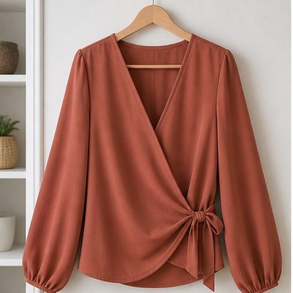 Rust Tunic Blouse